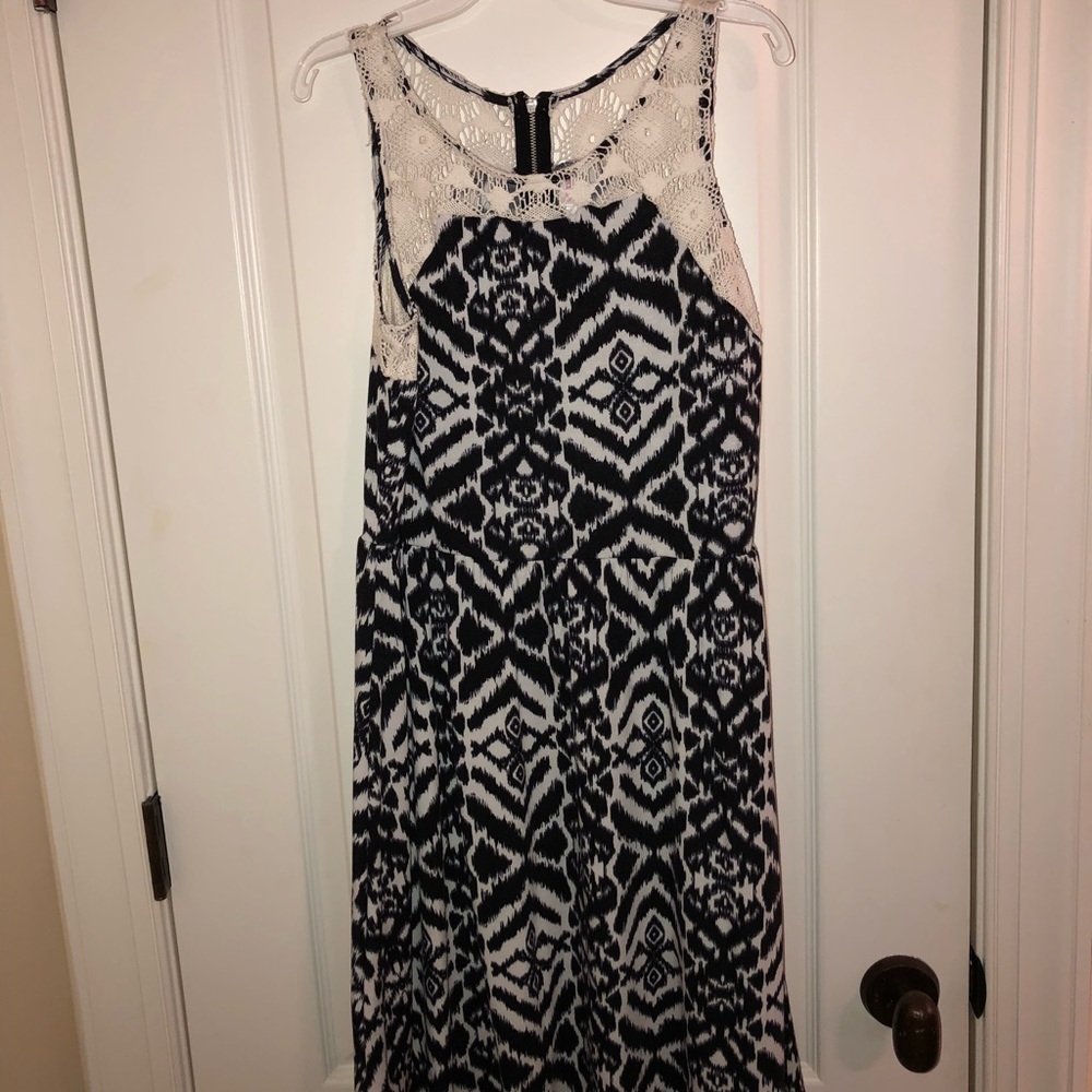 Black and white dress